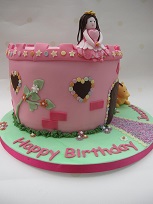 princess castle birthday cake